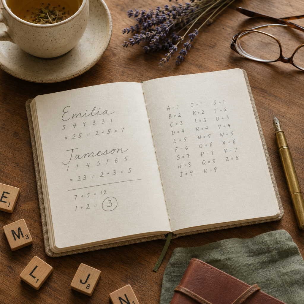 Numerologia imienia – ręczne obliczanie Liczby Imienia z imienia i nazwiska